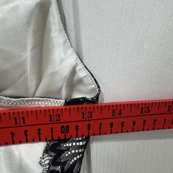 Flora Nikrooz Collection Charmeuse Chemise‎ Slip Nightgown Black Lace Xsmall Xs - Picture 5 of 6